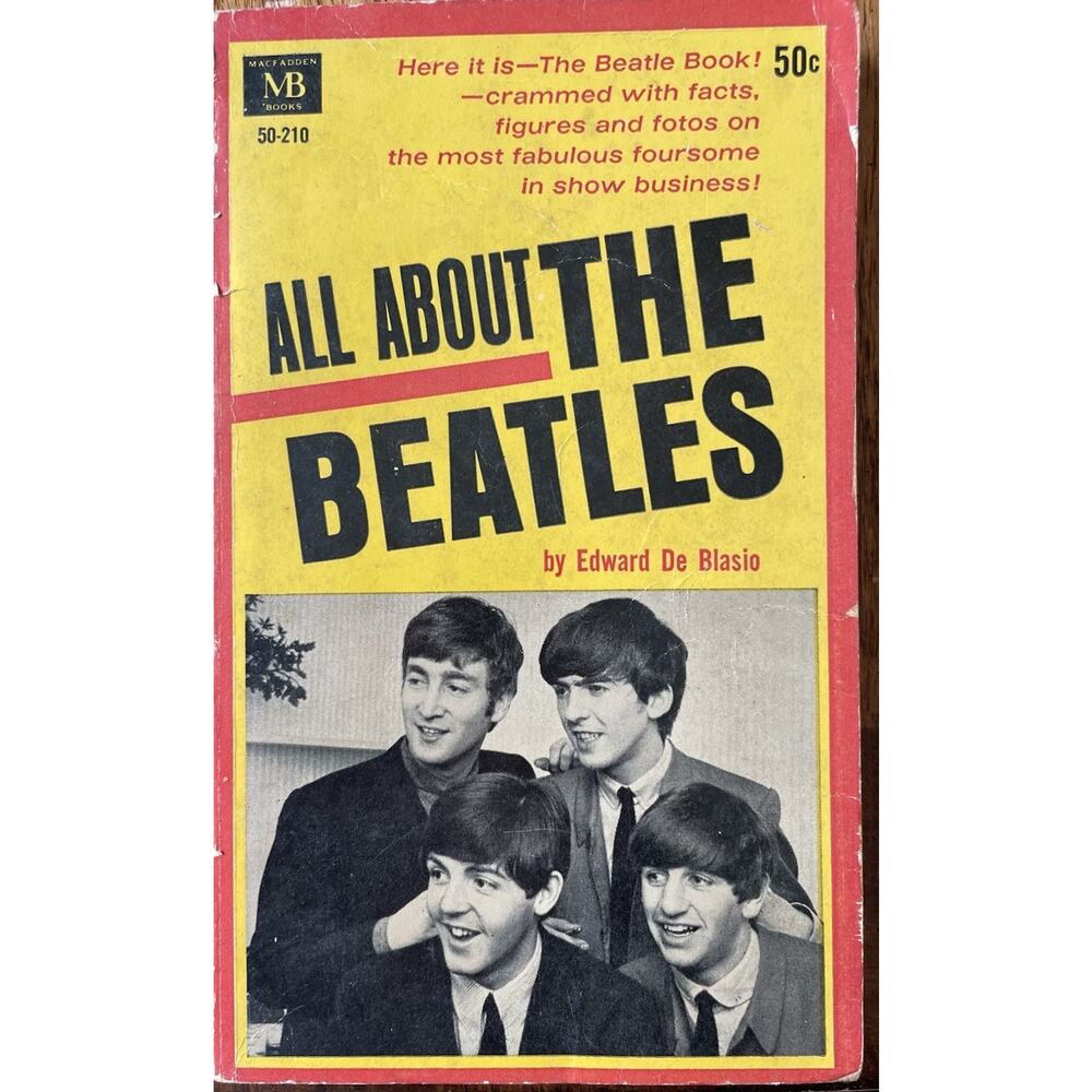 All About The Beatles Edward De Blasio‎ Macfadden Bartell 50-210 First 1964